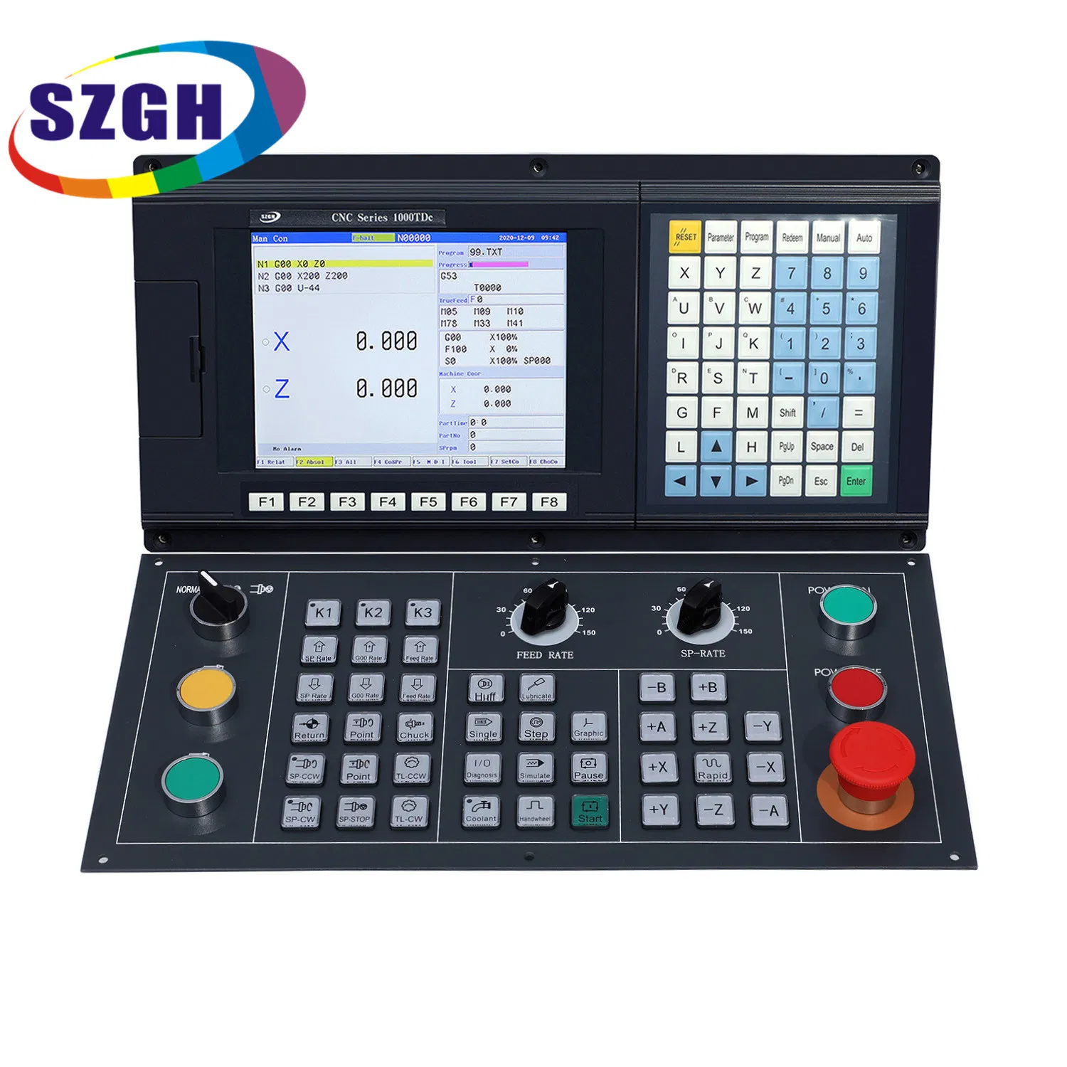 CNC System for Turning 4 Axis Lathe Controller Built-in Screw Compensation with USB for Grinding Machine with Electric Turret&Binary Code Turret&Special Turret