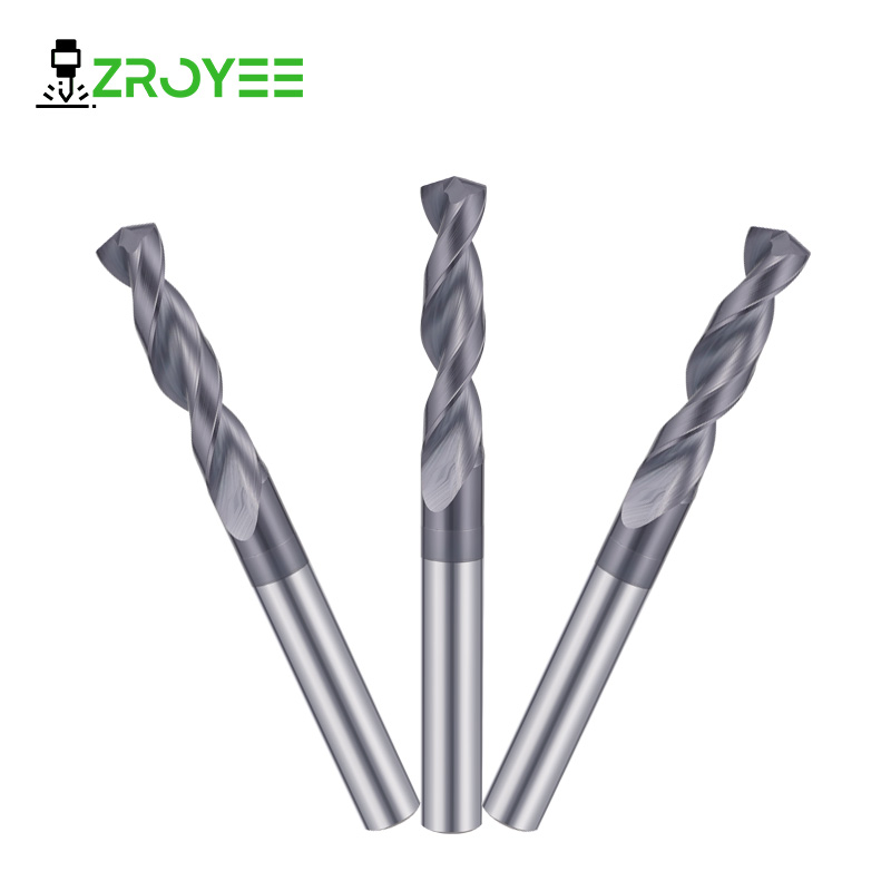 Solid Carbide 4 Flutes Twist Drill Bit TiN TiAlN Coated &amp; Uncoated OEM for Stainless Steel Carbon Steel Aluminum 0.1 20mm