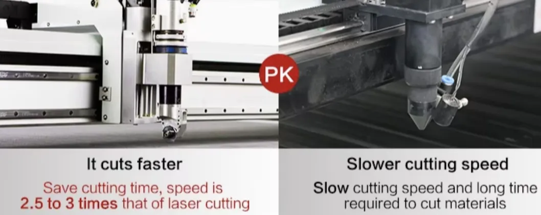 Laser cutting vs knife cutting comparison 2