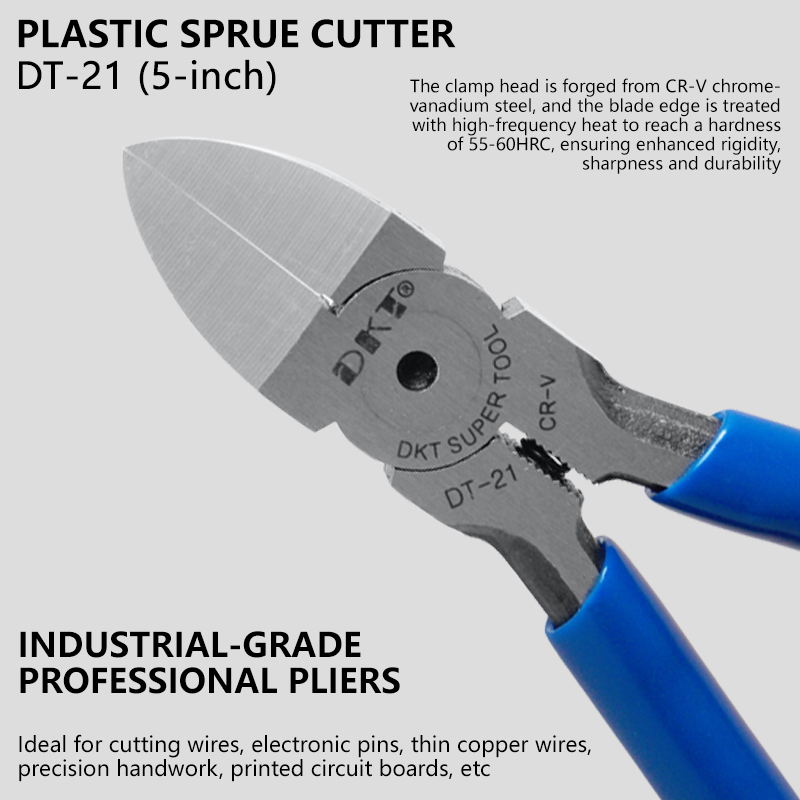 High Carbon Steel Precision Gate Cutters Thin Blade Micro Side Nippers for Plastic Model &amp; Electronics Precision Work
