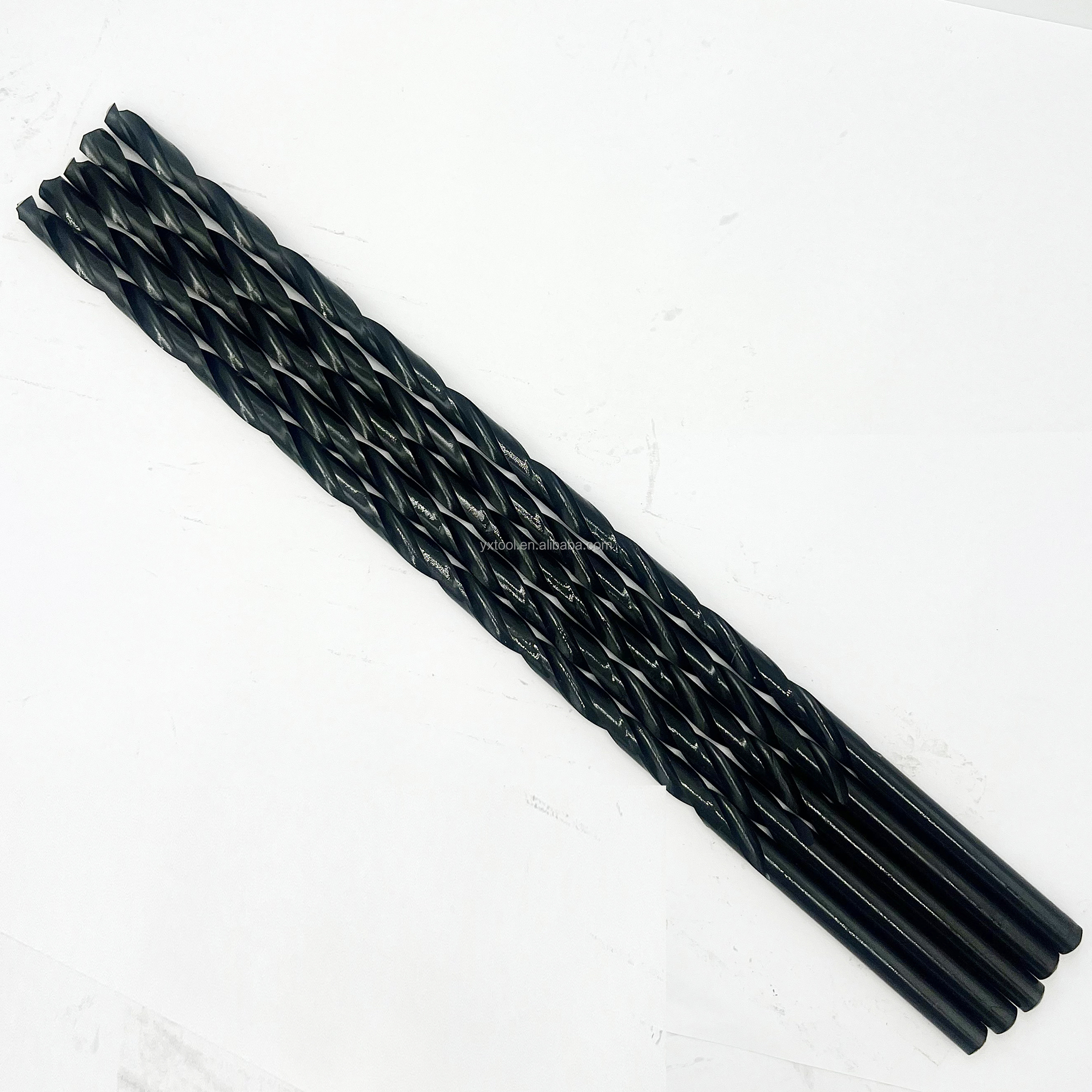 Long Series Fully Ground Drilling Bit Deep Hole Drilling HSS 6542 Black Oxide 300mm Long Drill Bits