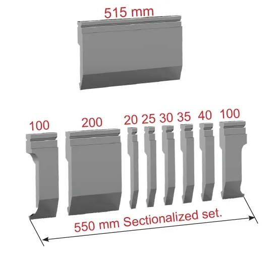 Tooling Segment Size 2