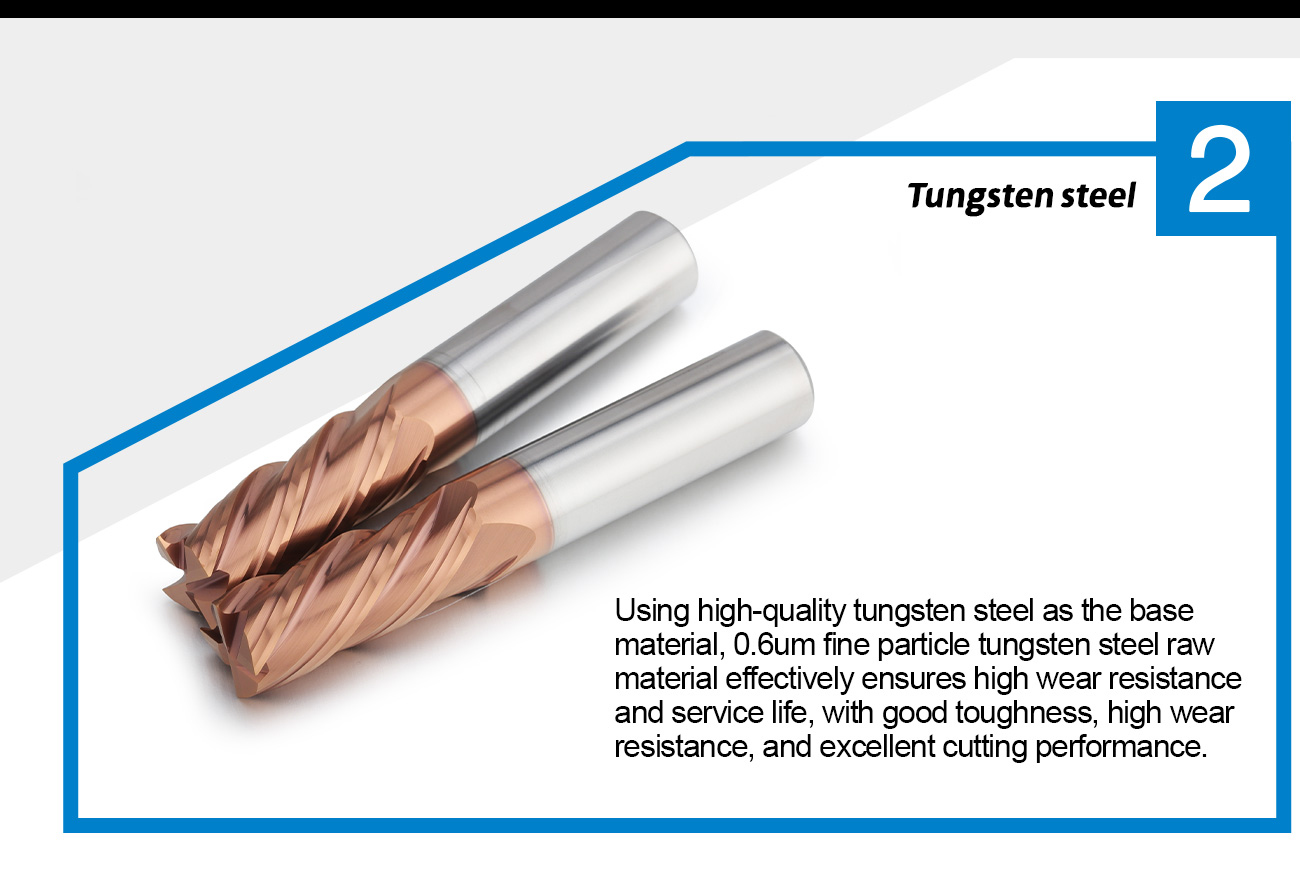 Dohre 4-edge Tungsten Carbide Cnc square End Mill High Temperature Alloy Milling Cutter