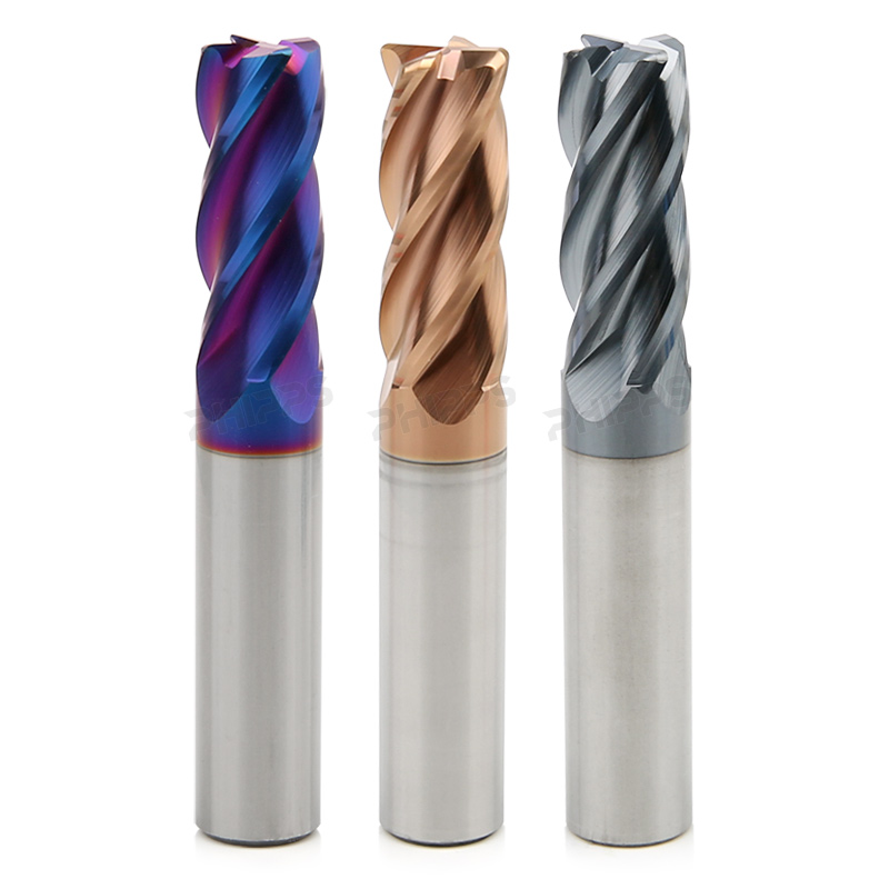 Factory Supply R Angle Cnc Cutting Tool Endmill Solid Carbide Steel Bull Nose Cutter Tungsten Corner Radius End Mill