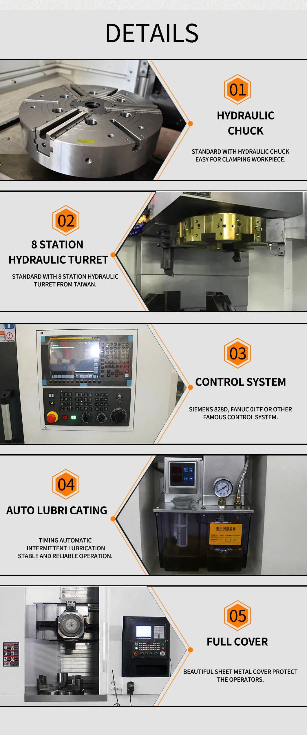 Vtc700 CNC Vertical Lathe Machine Fanuc System for Automotive Wheel Hub Machining