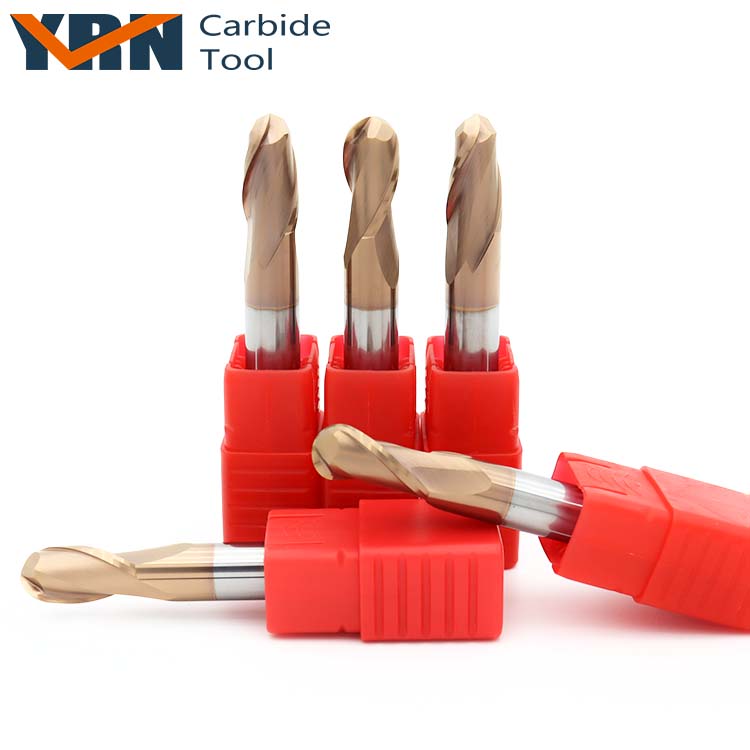 Carbide Cutter Tool for Metal 2 Flute Cutting Tools Milling Cutters Ball Nose End Mill