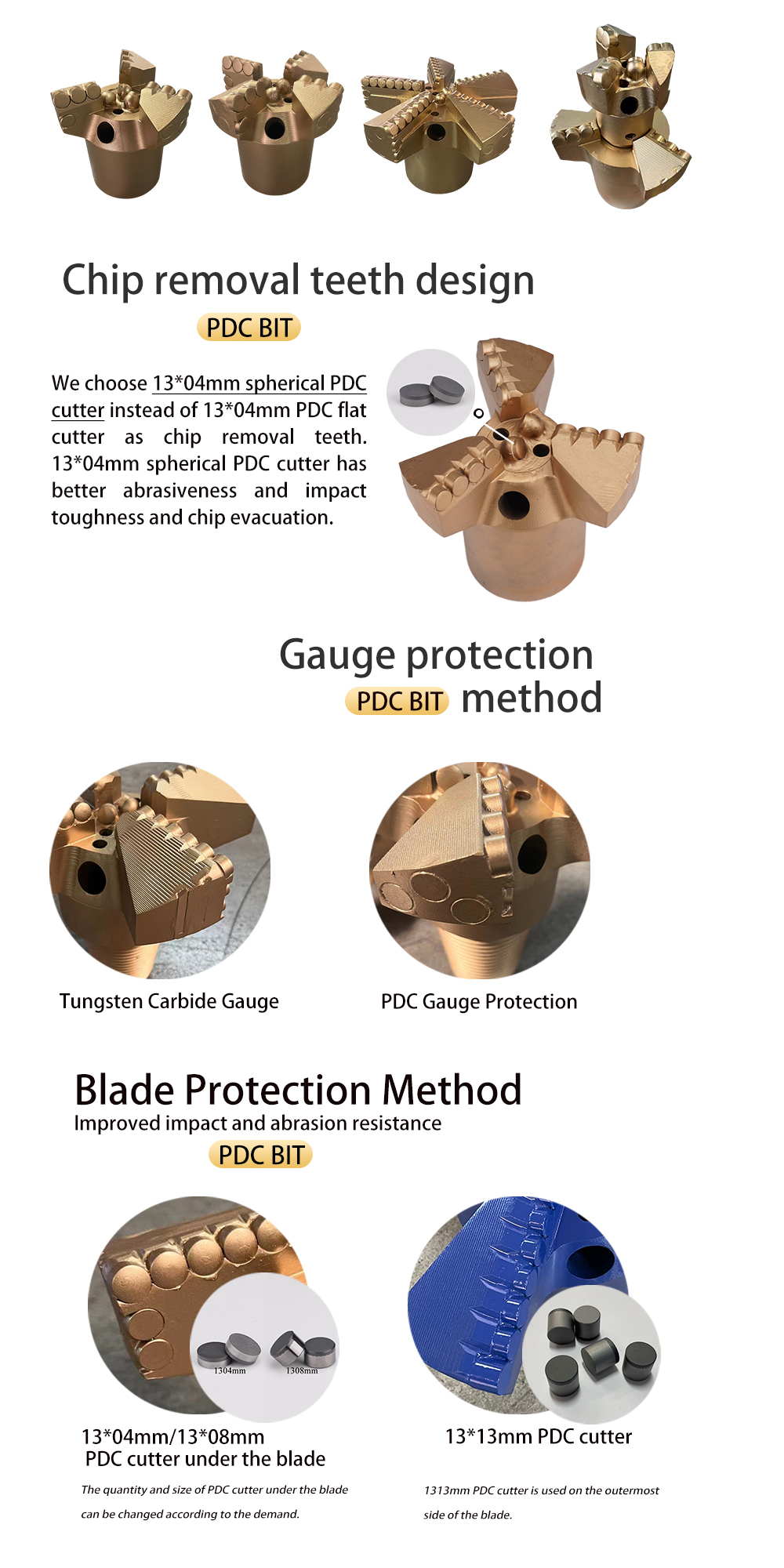 Customized PDC Drill Bit Price Deep Drilling PDC Bit Mining Exploration Downhole Tools