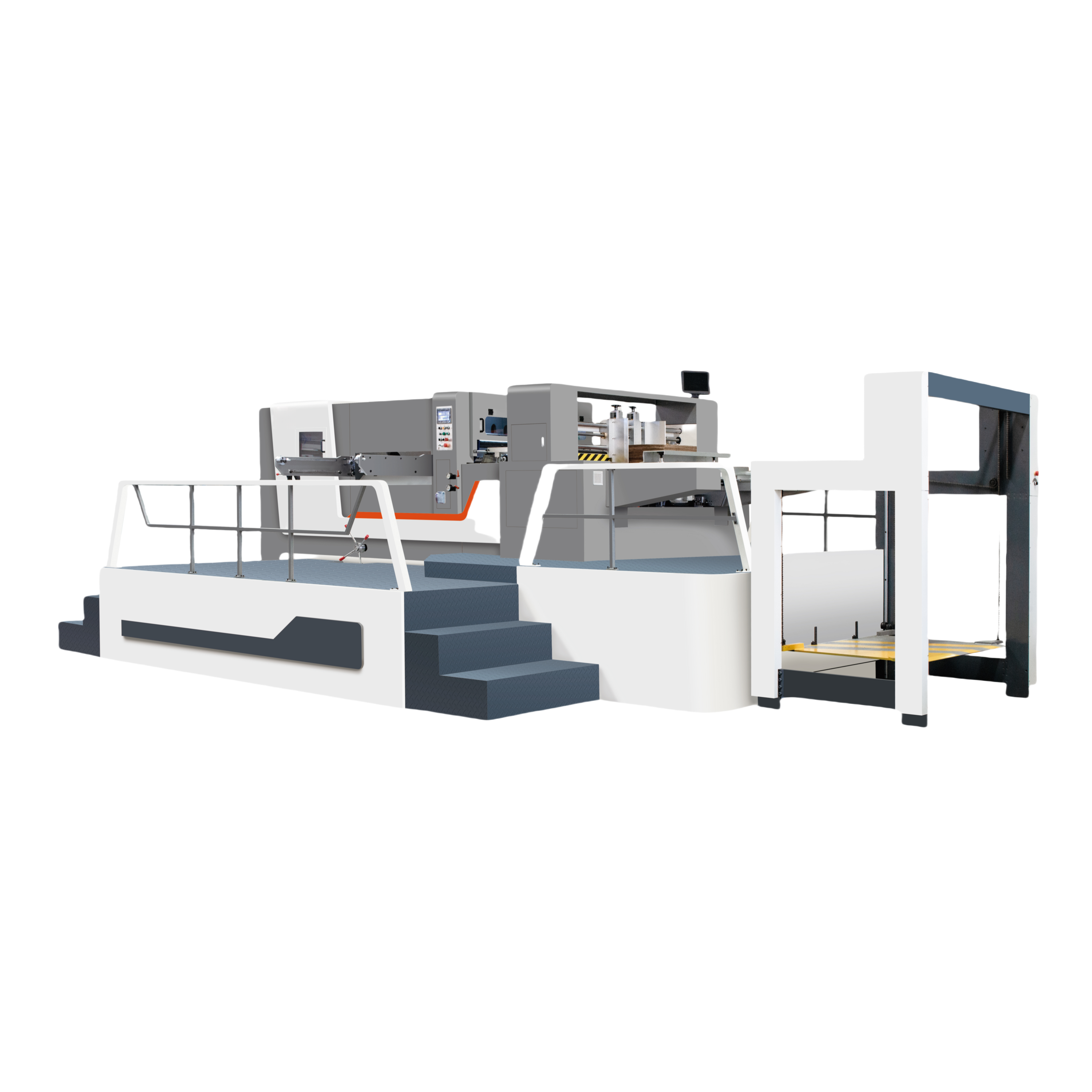 New Automatic Flatbed Die Cutting and Punching Machine with Stripping Waste Cleaning 27KW 5000 Sheets/H
