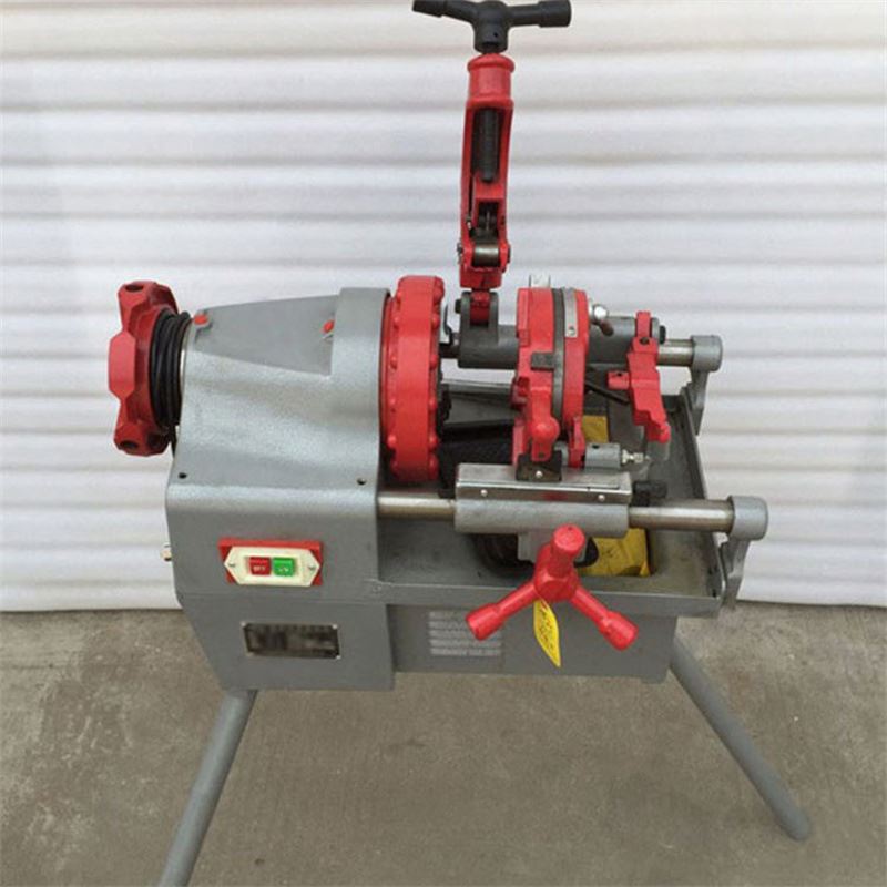 Industrial Electric Galvanized Pipe Cutting Threading Tapping Machine 220V 1000W 90kg