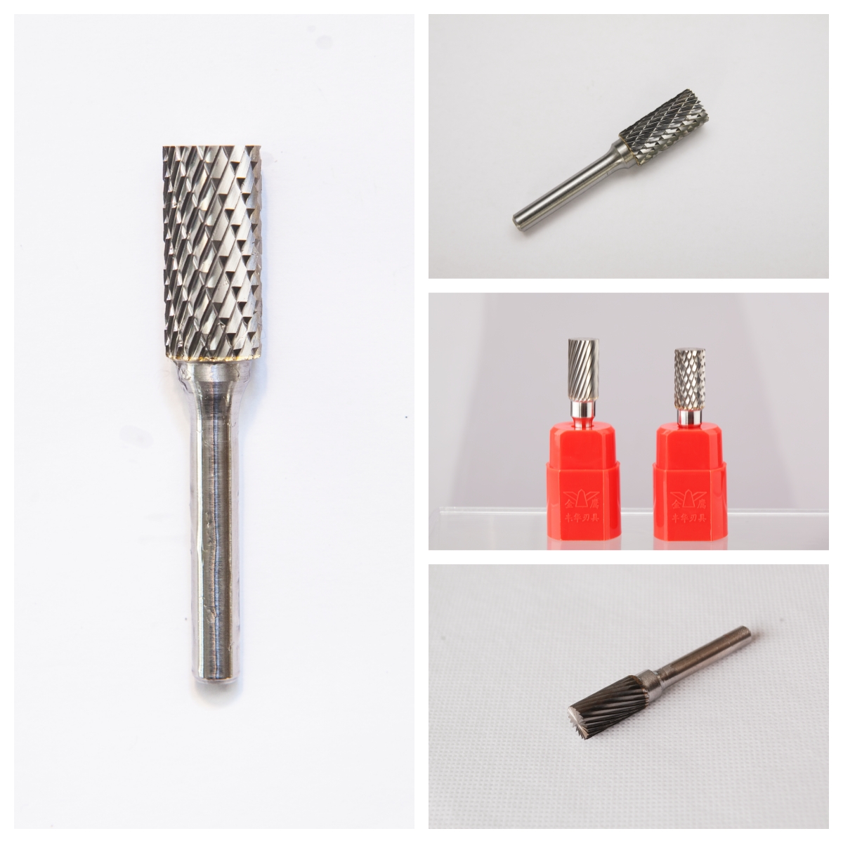 12mm 5 Pcs Carbide Burr Set with TIN and TIALN Coated PVD Tungsten Carbide Burrs Silver Copper Welding