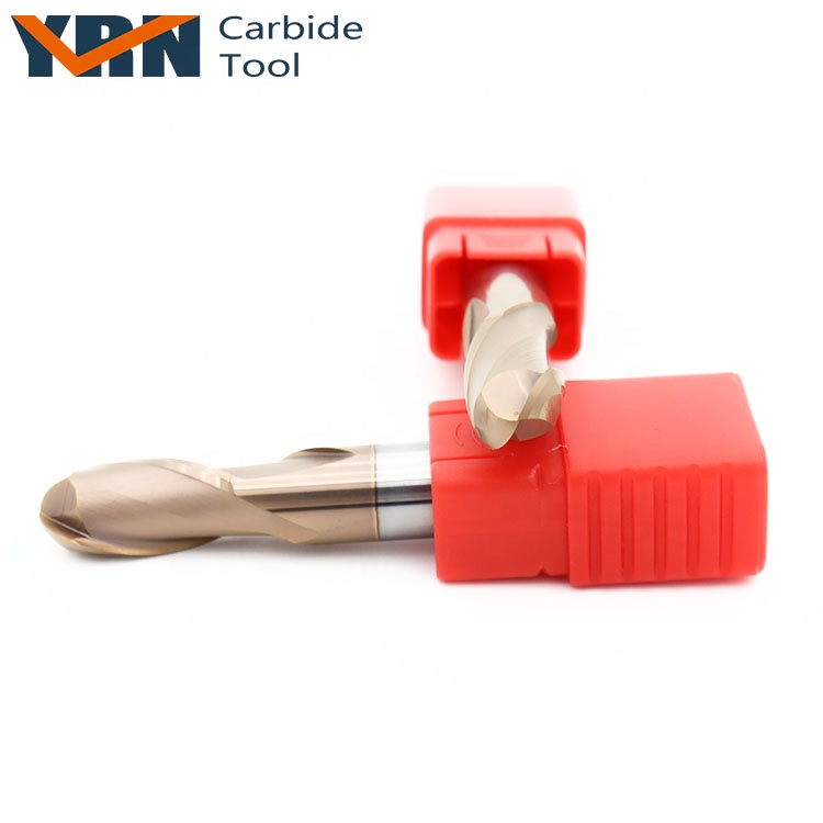 Carbide Cutter Tool for Metal 2 Flute Cutting Tools Milling Cutters Ball Nose End Mill