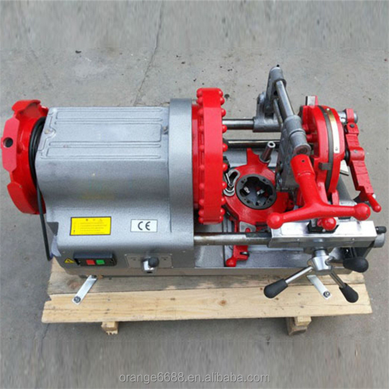 Electric Galvanized Pipes Pipe Cutting Threading Stranding Thread Tapping Machine 220V 1000W 90kg