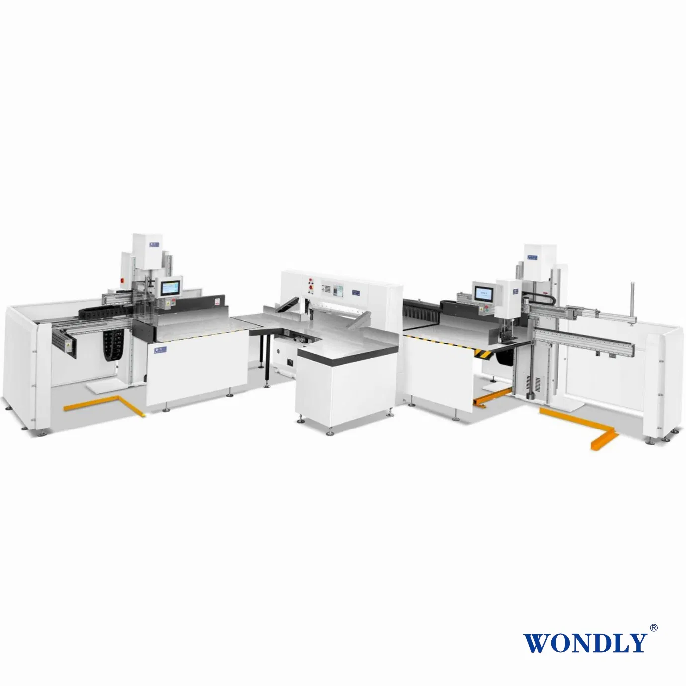 Heavy Duty Paper Cutting System with Jogger and Unloader for Packaging
