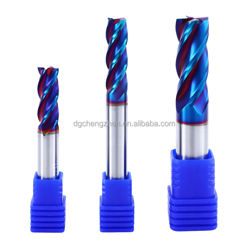 Germany Tungsten Square Flat CNC Cutting Tool 3Flutes HRC45-HRC63 Tin-Coated with Altin Support OEM Cheap Price End Mill