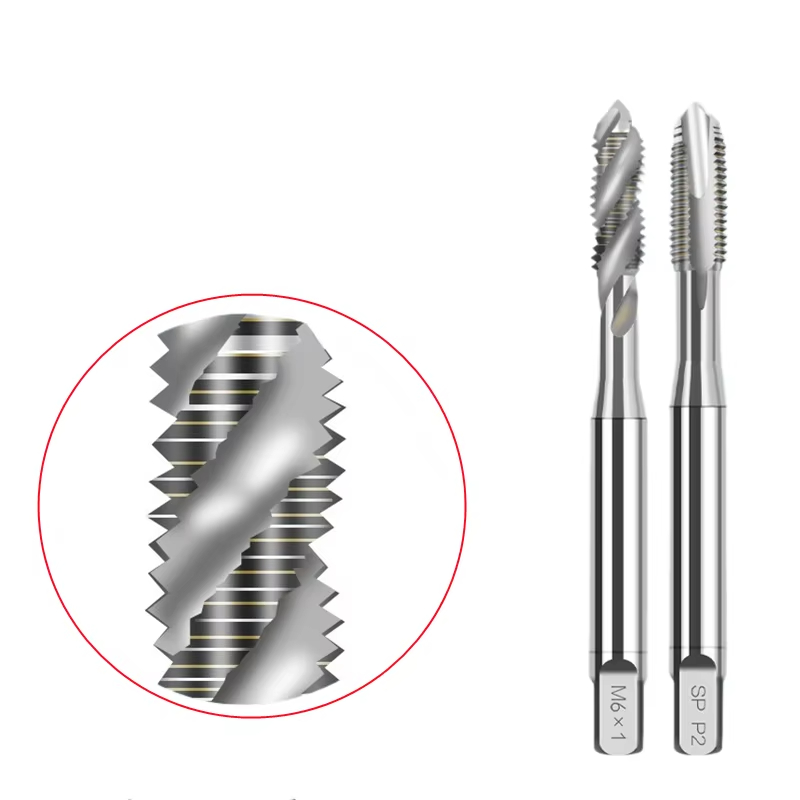 Threading Machine Tap M2-M24 Spiral and Tip Internal Thread Tapping Tool Thread Cutter Electric Taps Hand Tapping Machine