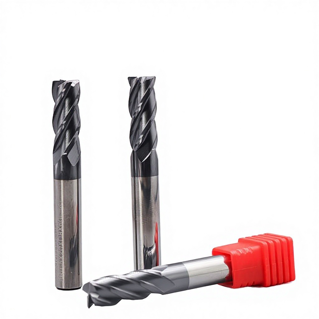 Alloy Carbide End Mill For Steel 4 Flutes Tungsten Carbide Milling Cutter With Coating Cnc Machine Tool Cutting Tools