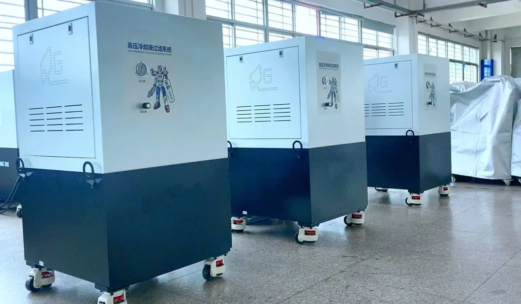 High Pressure Coolant System Purge Coolant Filtration System for Precision Turning Milling