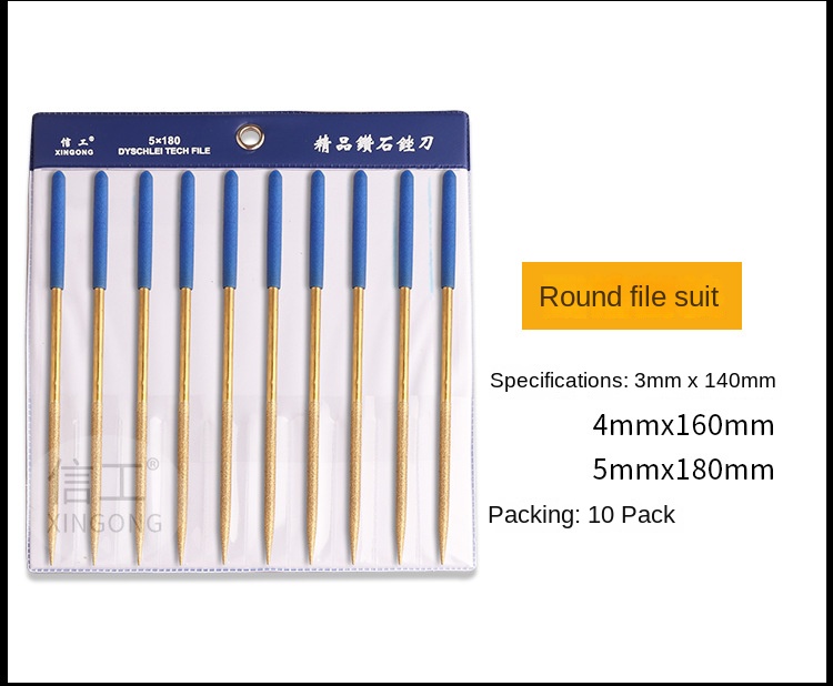 Diamond Coated Mini Hand Industrial DIY Tool Bastard Cut Professional Grinding Factory Direct Assorted Files Rasps