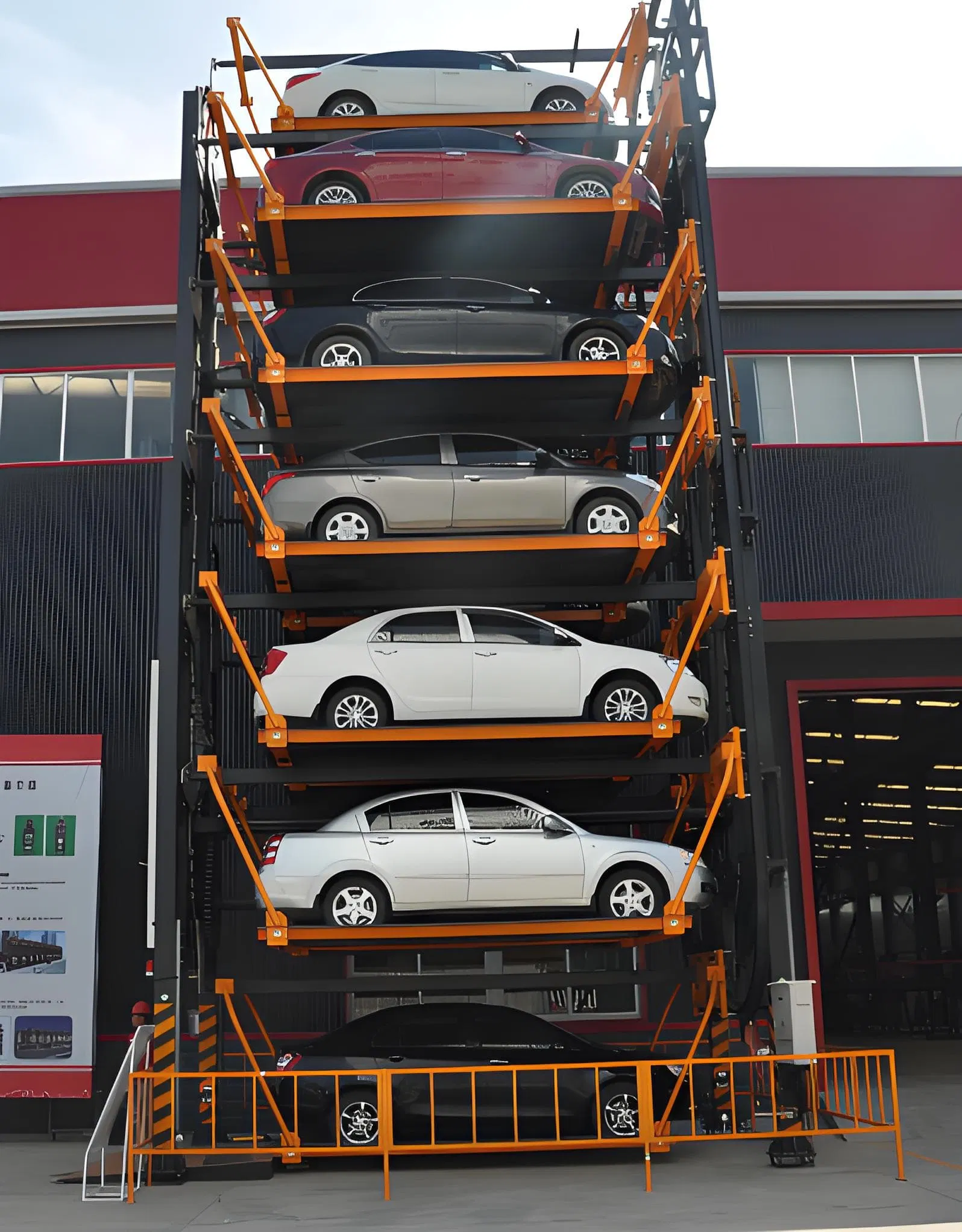 Heavy-Duty Vertical Rotary Parking Display