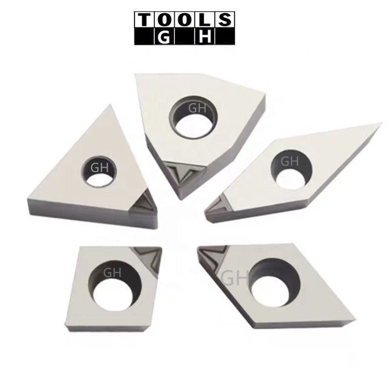 Diamond PCD Chipbreaker Turning Tools DCMT VCMT VCGT CCMT PCD Chip Breaker Insert For Aluminum