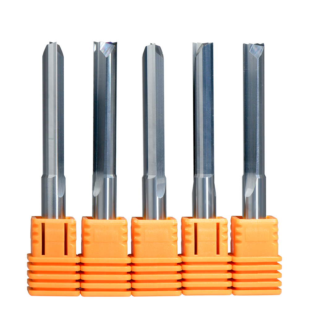 CNC Woodworking Router Bit - 3.175/4mm Double Flute Straight Groove Cutter MDF Cutting Tool