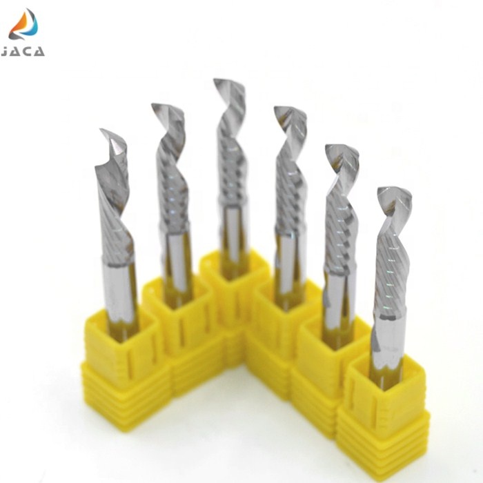 Tungsten Carbide Material and Up&amp;Down Cut One/Single Flute Spiral Router Bits CNC Milling Cutter