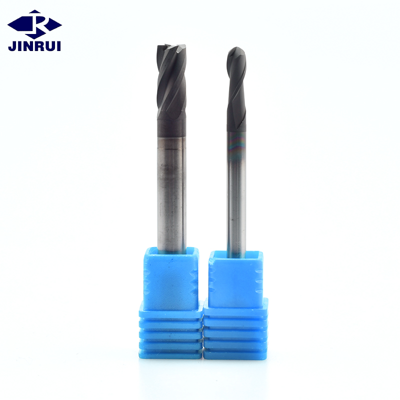 JR110 CNC Cutting Tools HRC68 Diamond Coating Milling Cutter End Mill for Graphite Fiber