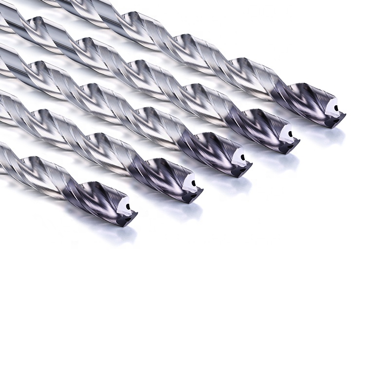 CNC Carbide Deep Hole Drills Drill Diameter 10.1mm-12mm Internal Cooling Feature Machine Tools Specific Drill Bits for Steel