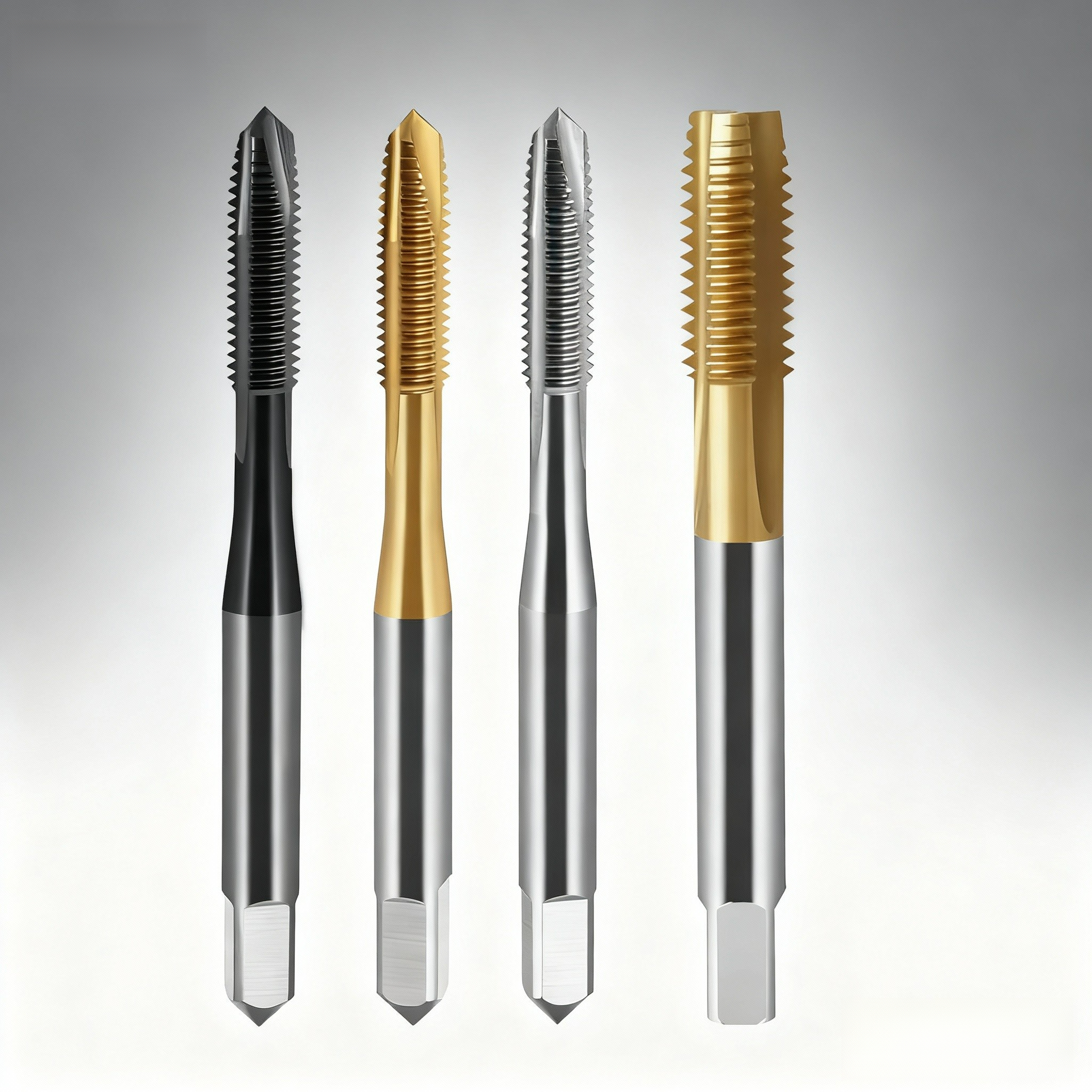 TICN JIS Japanese Standard Right Hand Cobalt Alloy Machine Tap M2-M7 HRC 60-65 0.5mm Depth of Cut for Stainless Steel