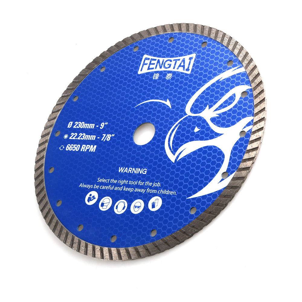 Fengtai 230mm DIY Turbo Diamond Cutting Blade with Ti-Coated Finish for General Cutting OEM