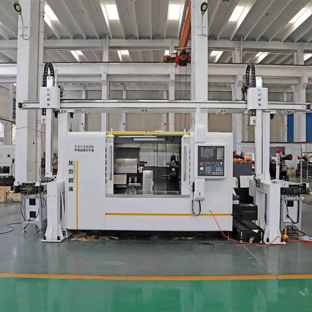 Advanced Double Turret CNC System for Precision Engineering Parts
