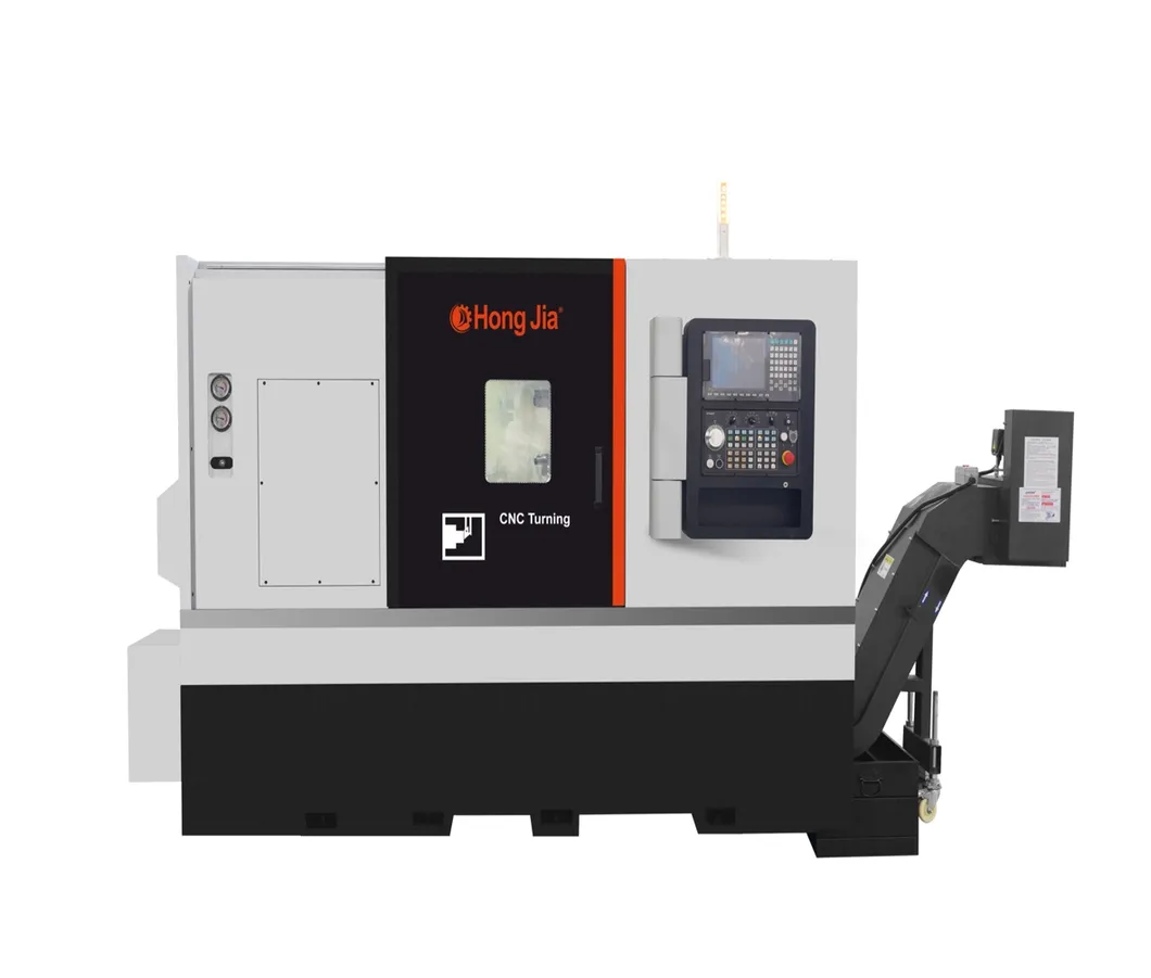 Industrial CNC Lathe Machine Featuring Taiwan Syntec Control System for Precision