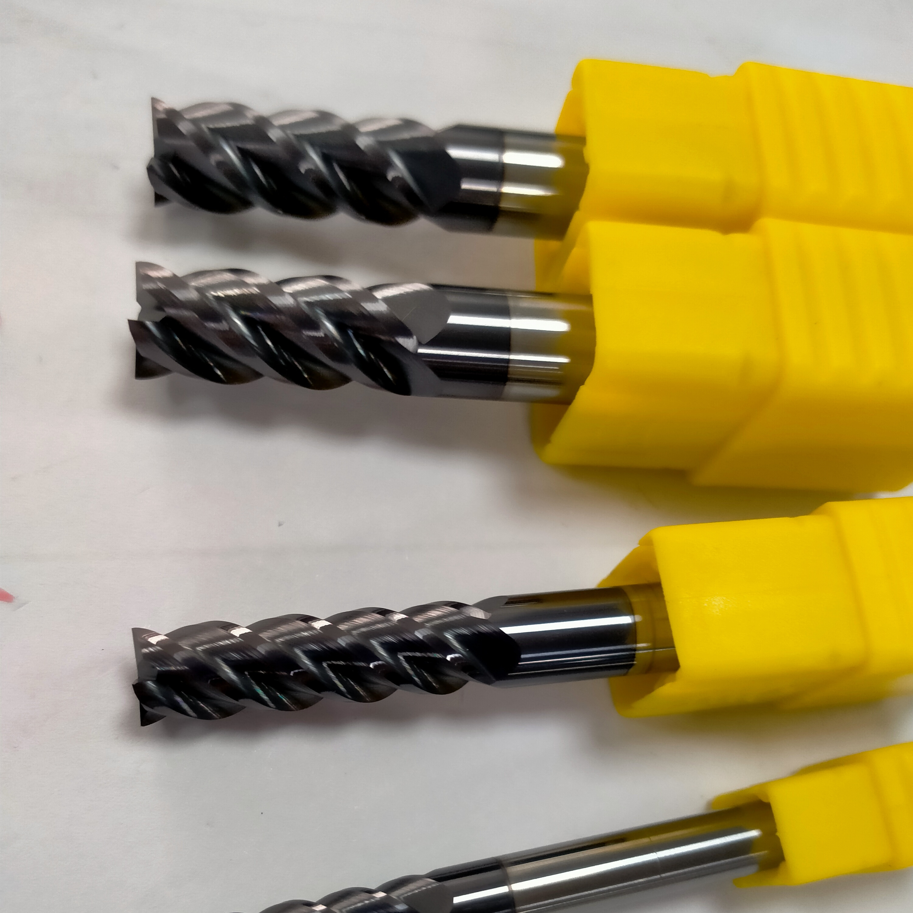 Precision CNC Cutting Tools HRC60 4 Flute Carbide End Mill Carbide End Mill Set