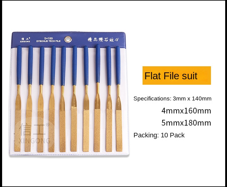 Diamond Coated Mini Hand Industrial DIY Tool Bastard Cut Professional Grinding Factory Direct Assorted Files Rasps