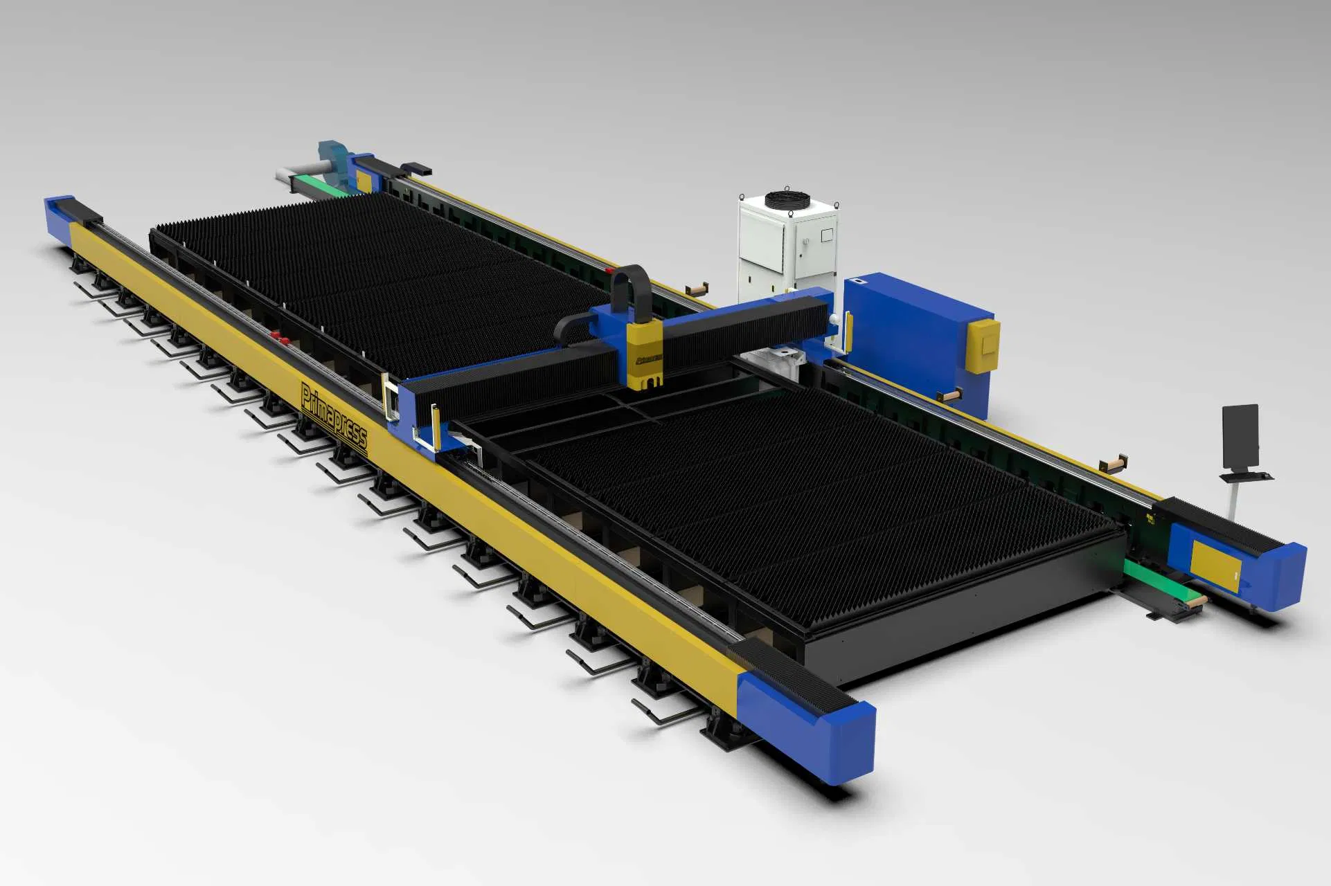 13045 12000W-60000W Heavy-Duty Laser Cutting System Industrial Ground Rail for Thick Steel &amp; Metal Plates