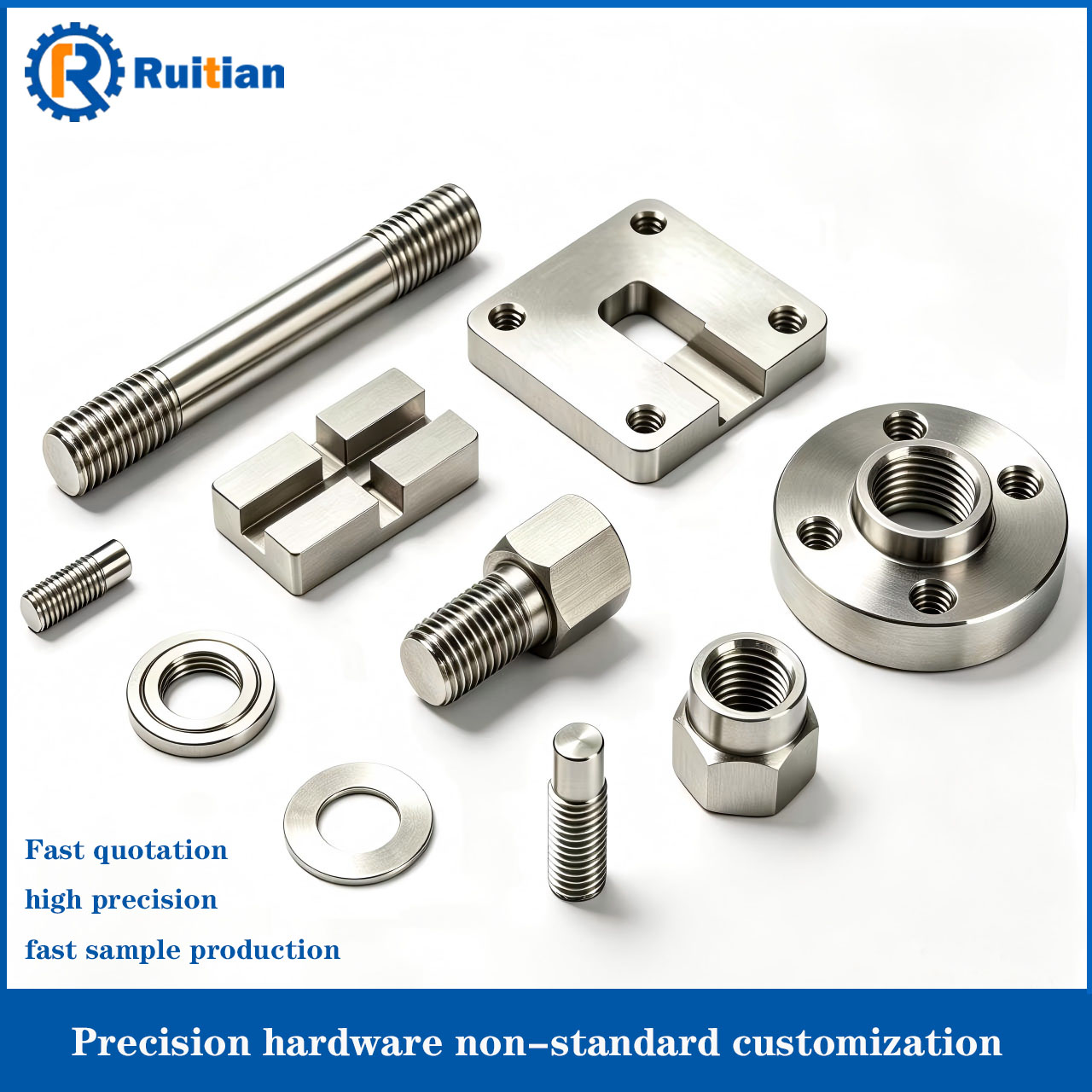 Metal Milling CNC Machine Tool Parts Kit Precision Stainless Steel And Brass Processing Factory Non-Standard Components