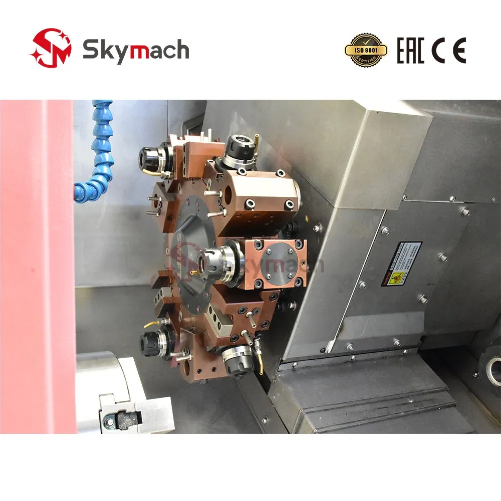 Aerospace-Grade Br160ldy CNC Lathe - Heavy Duty Slant Bed Design with Live Tooling for Precision Components