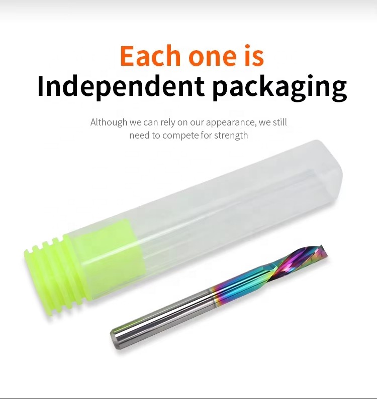 Joseph Manufacturing Production Cnc Router Bit DLC Coating Single Edged Spiral End Mill for Woodworking Milling Cutter
