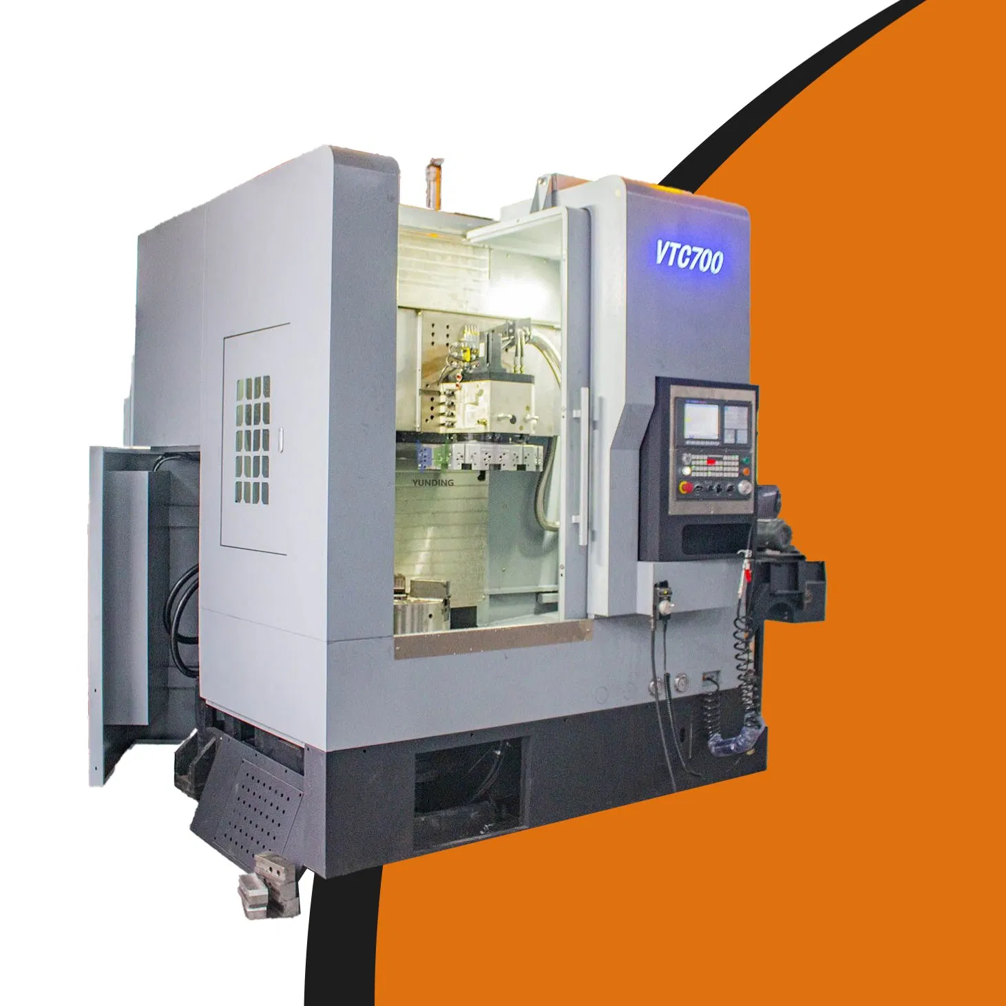 Vtc700 CNC Vertical Lathe Machine Fanuc System for Automotive Wheel Hub Machining