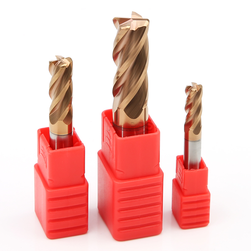 Factory Supply R Angle Cnc Cutting Tool Endmill Solid Carbide Steel Bull Nose Cutter Tungsten Corner Radius End Mill