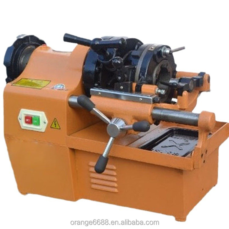 Electric Galvanized Pipes Pipe Cutting Threading Stranding Thread Tapping Machine 220V 1000W 90kg