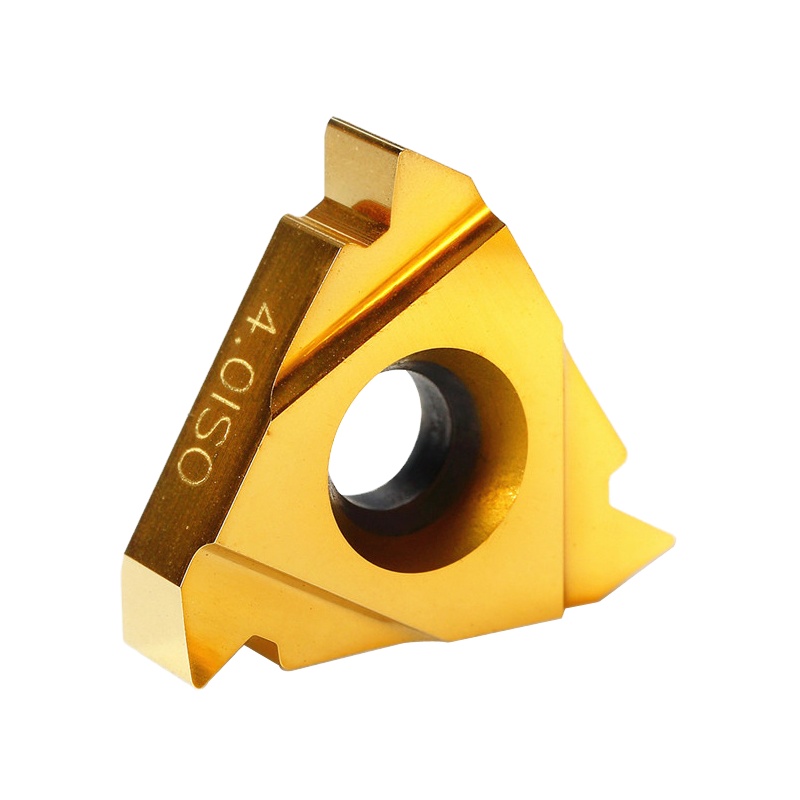 Chengdu Carbide Cutting Tools ISO Threading Inserts Tungsten Material TiN TiAlN Coating Stainless Steel Workpiece