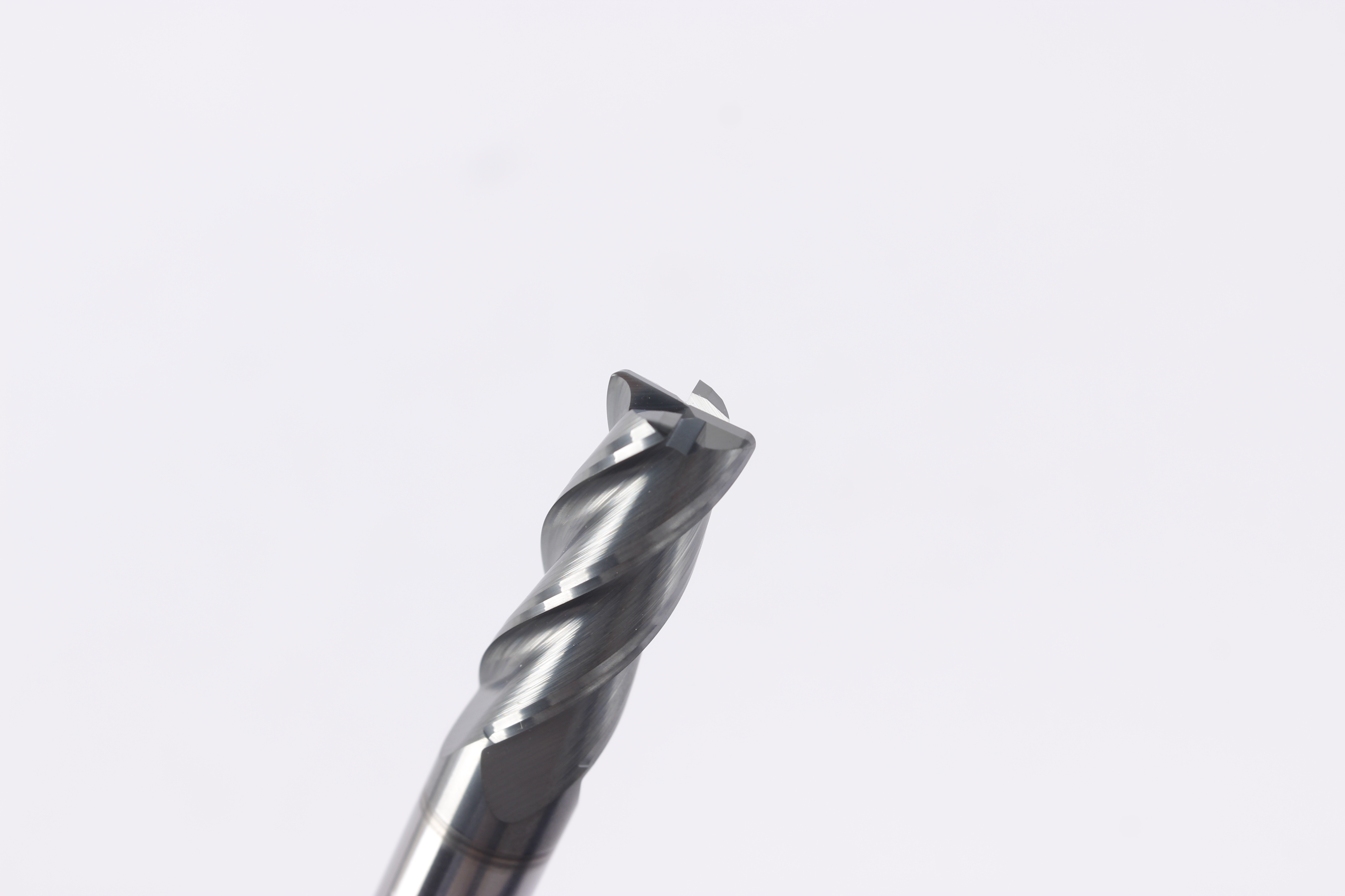 TiAlN Coated 4 Flute Corner Radius Carbide Milling Cutter, High Accuracy Roughing Tool for CNC Machining Center Metal Processing