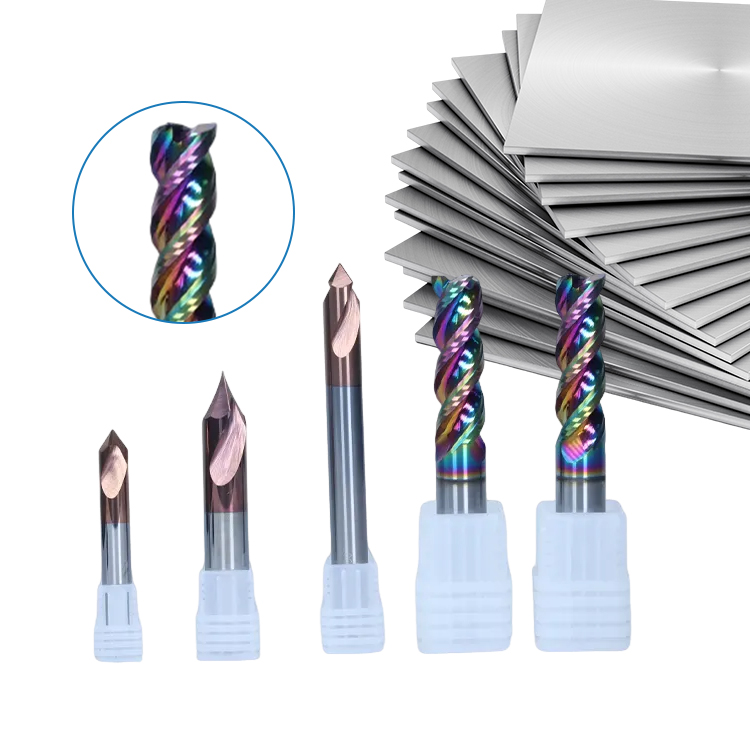 TiAlN/TiN Solid Carbide Milling Cutter 2/3/4 Flutes High Temperature Superalloy Machining OEM/ODM Customizable High Precision