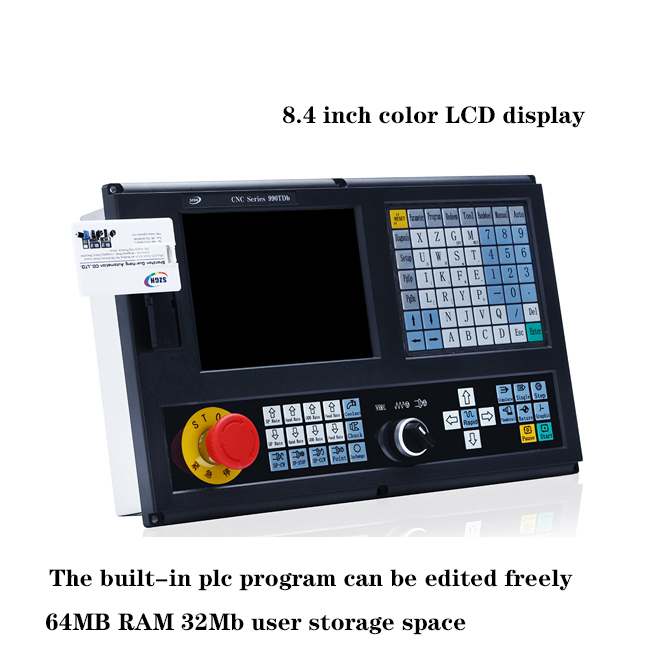 Cheap 2 Axis CNC Lathe Controller Lathe Turning Machine Two Axis Control Panel Complete Kit PLC System