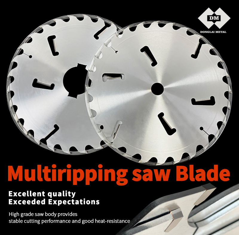 Long-Life Industrial DM 250 36T Multi-Blade Saw High-Temperature Quenching High Frequency Welded for Wood-based Material Cutting