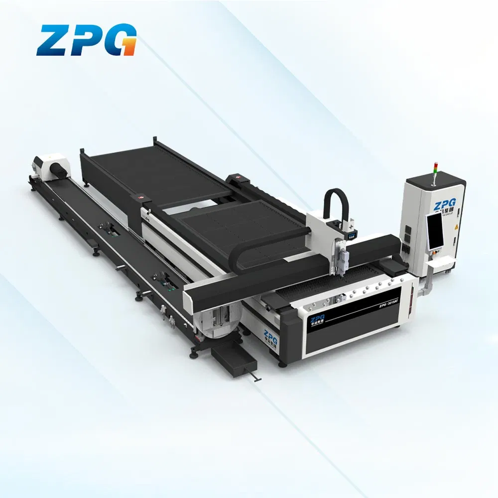 Industrial Fiber Laser 3015at Sheet and Tube Cutting Equipment with Heavy Duty Steel Frame Smart Control System Automatic Exchange Platform OEM Manufacturer