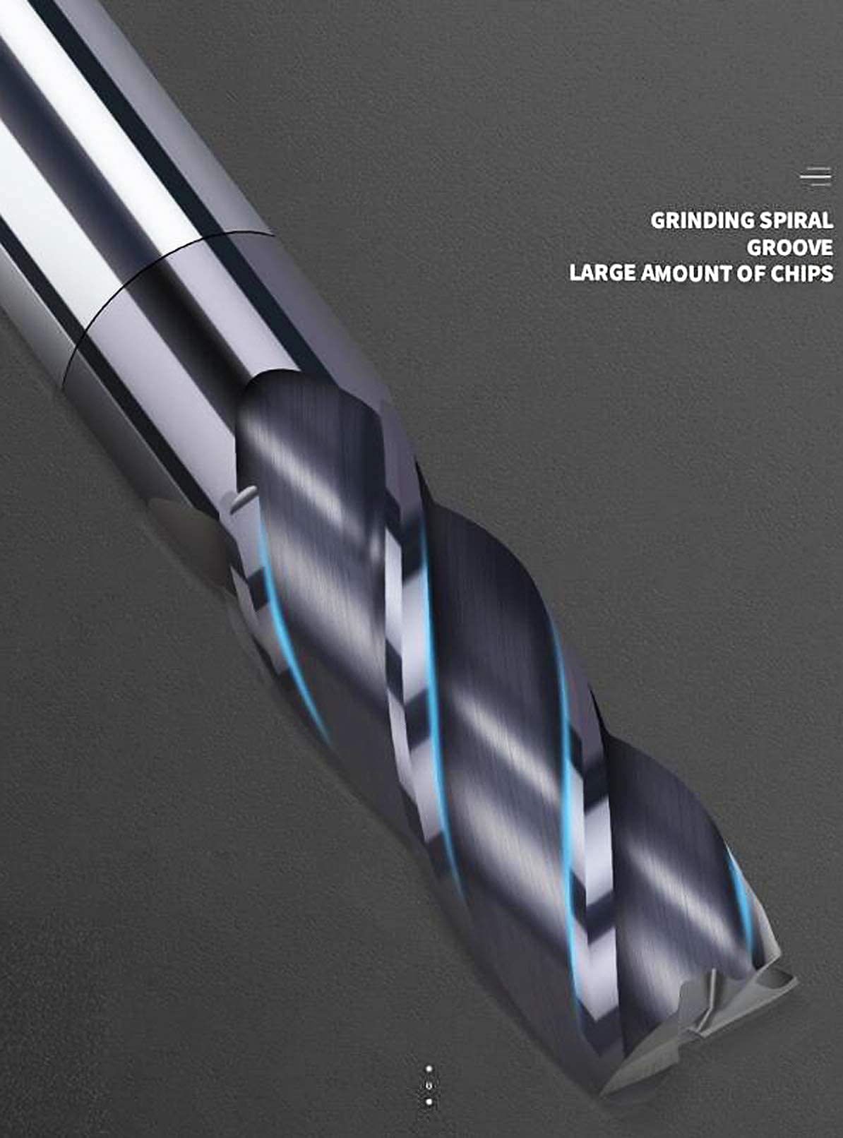 CNC End Mill Set Carbide Tungsten Steel 4-Flute Milling Cutter Titanium Coated Router Bits 2-12mm Straight Shank for CNC Router