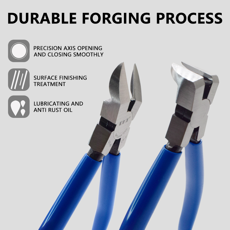 High Carbon Steel Precision Gate Cutters Thin Blade Micro Side Nippers for Plastic Model & Electronics Precision Work