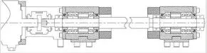 Schematic diagram of screw pre-tensioning mechanism